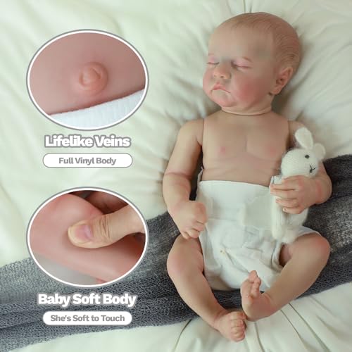 18 Inch Realistic Reborn Baby Doll with Full Body Vinyl I611064