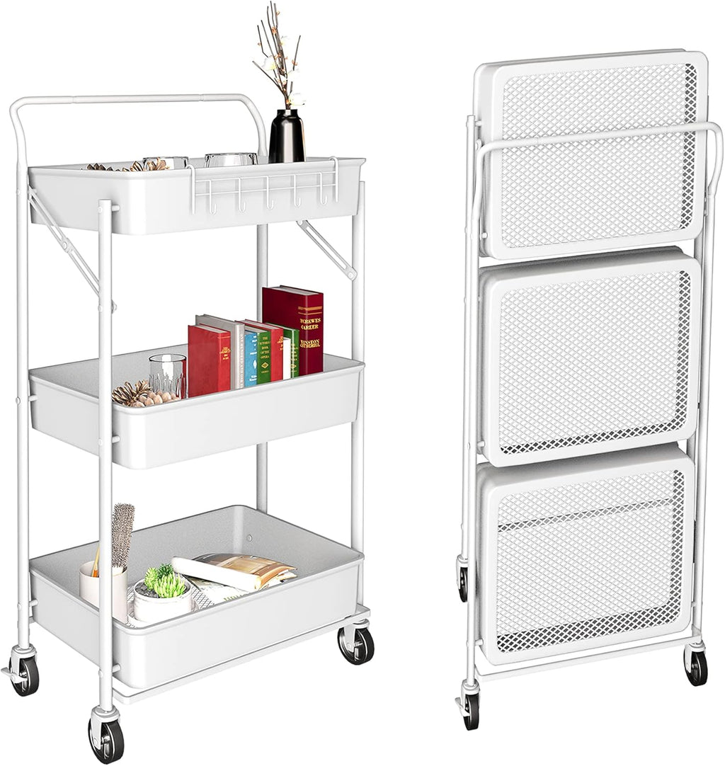 3 Tier Rolling Cart with Wheels M59013