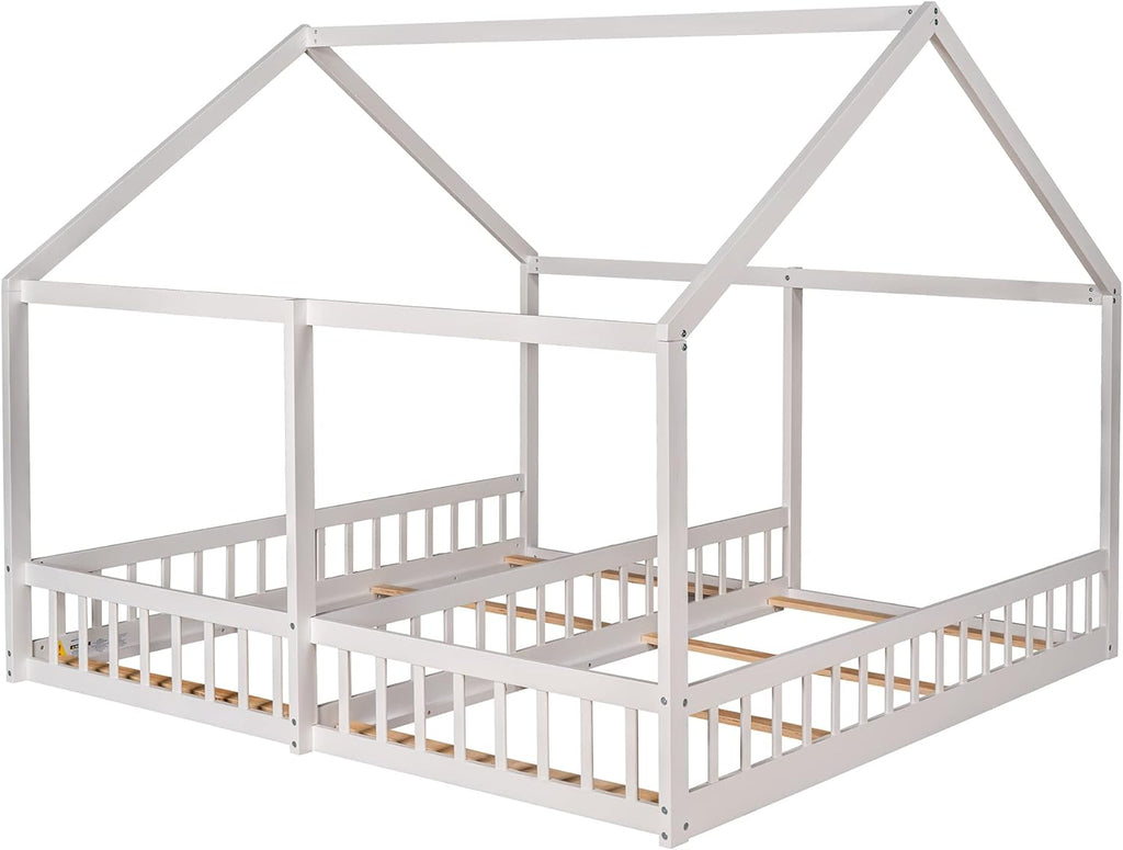 White Double Wooden Toddler Bed D712935