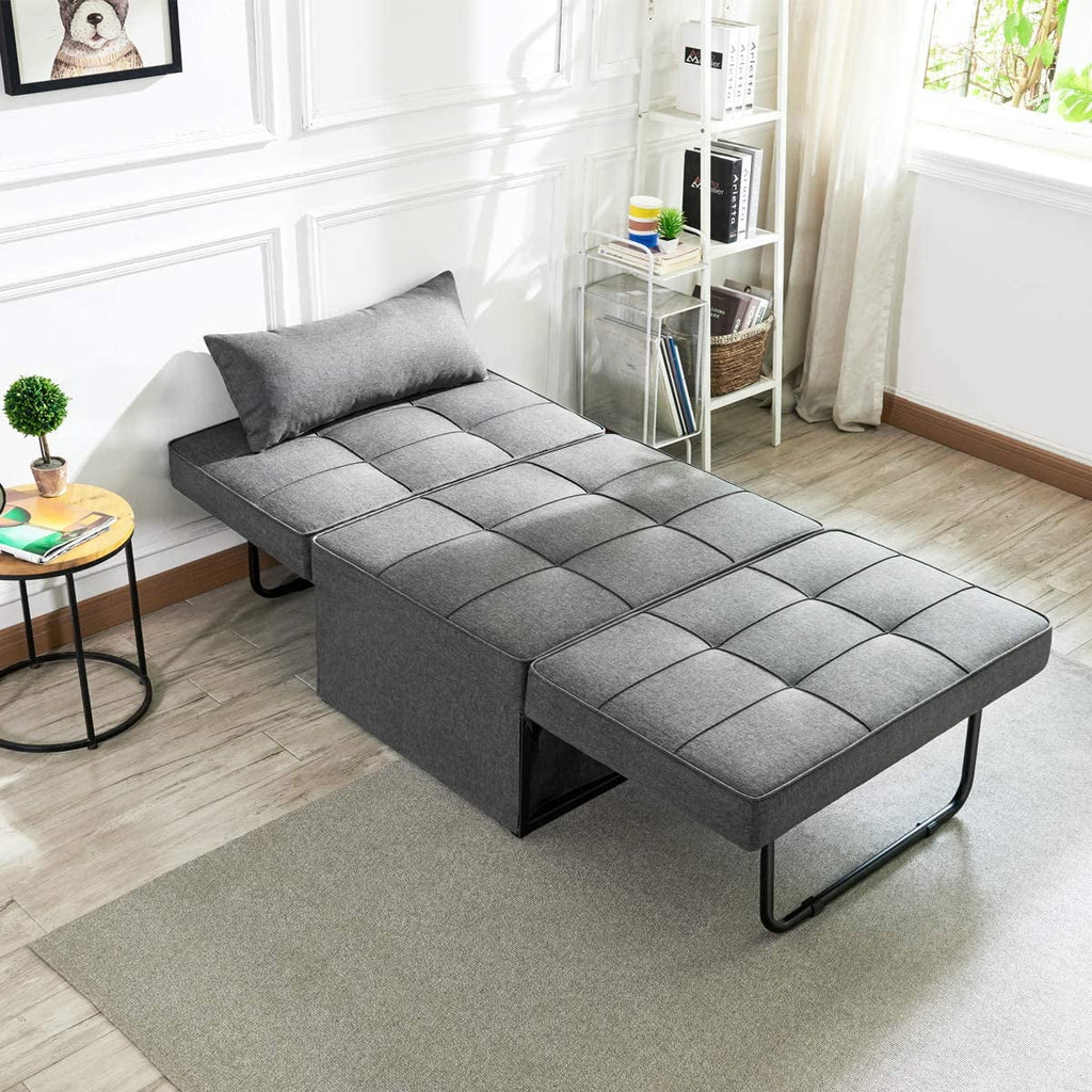 Dark Gray Convertible Sofa Bed G784961