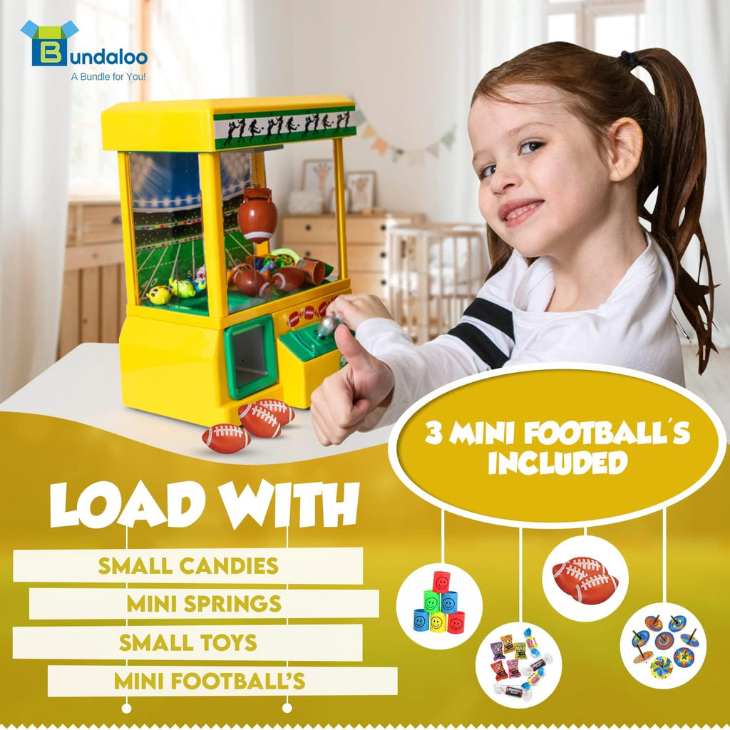 Claw Machine with 3 Small Footballs and 30 Reusable Tokens B715077