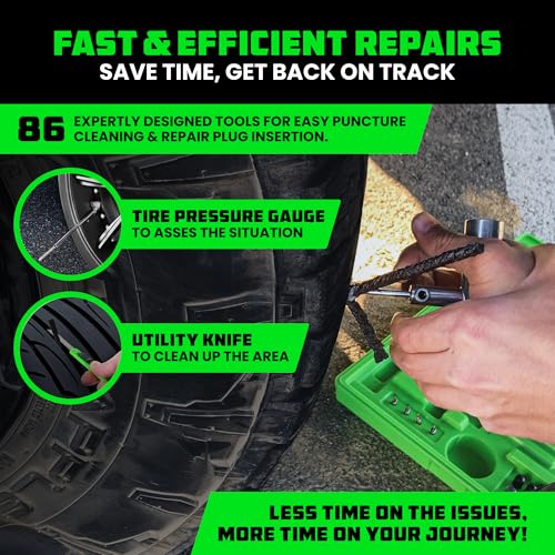 86-Piece Heavy Duty Tire Repair Kit Y641916