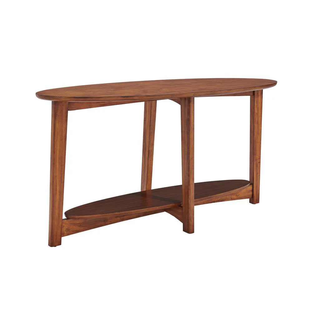 60"L Wood Console Table, Warm Chestnut Z48963