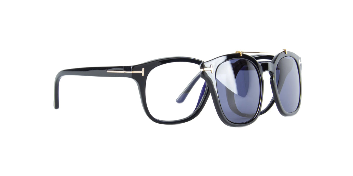 Black Blue Block Eyeglasses X1443