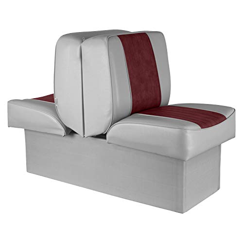 Grey Navy Lounge Seat and Mid-Back Fishing Boat Seat E11523