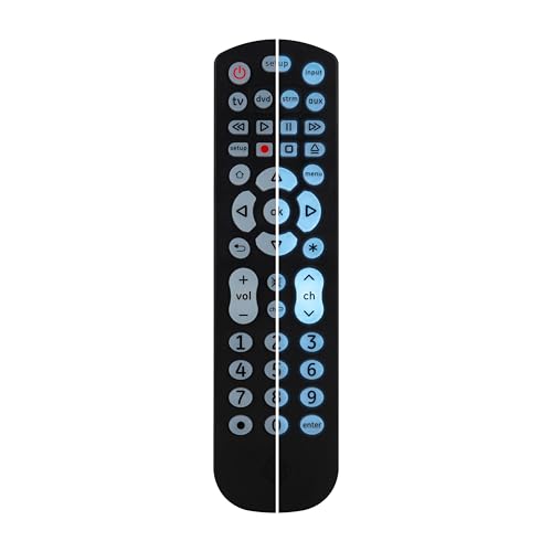Black 4-Device Universal Remote Control K869