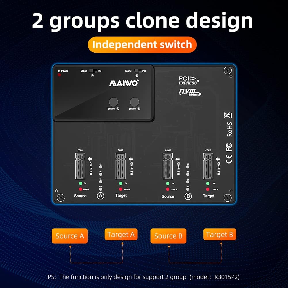 4 Bay M.2 NVME Docking Station C571