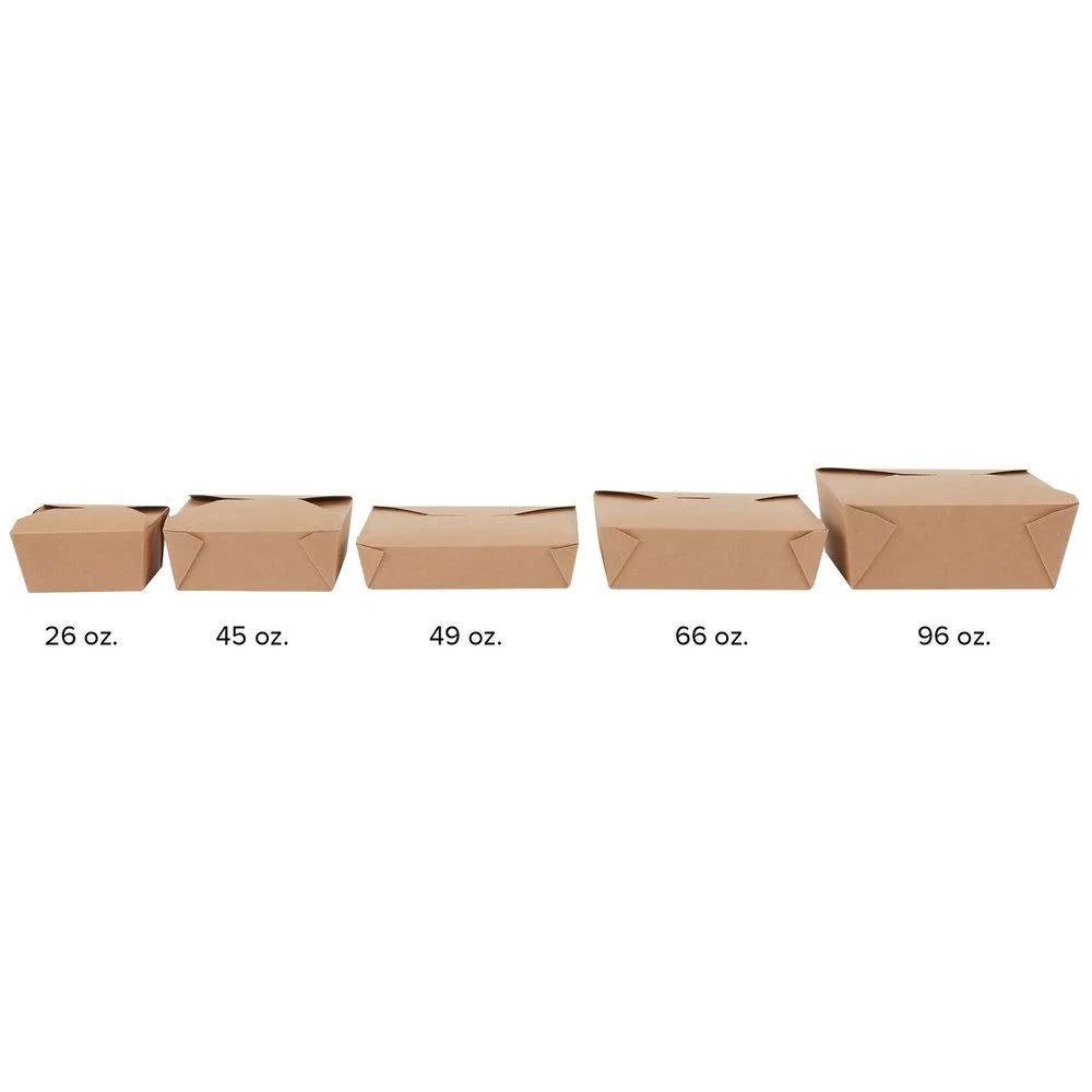 Kraft Microwavable Paper #2 Take-Out Container 200/Case A3178