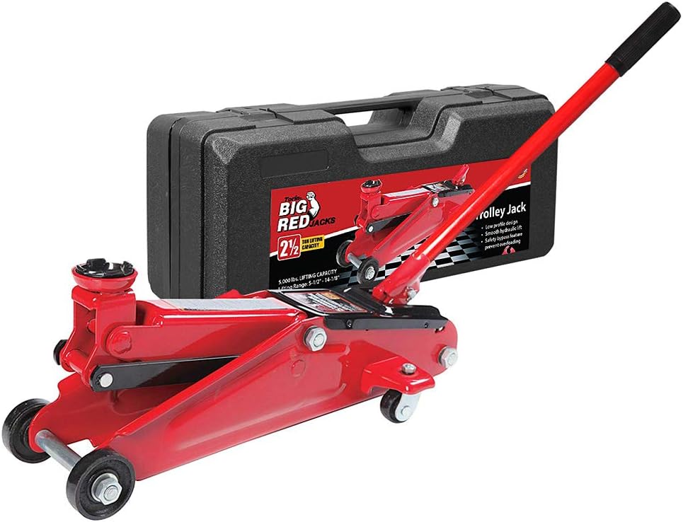 1.5 Ton Hydraulic Trolley Floor Jack with Carrying Case, Pack of 2 Z5708