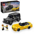 LEGO Speed Champions Mercedes-AMG G 63 & Mercedes-AMG SL 63 F1 Toy Car, 2 Building Sets with 2 Driver Minifigures S850