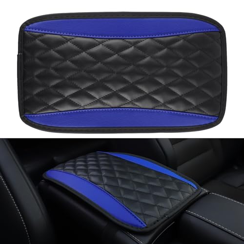 Black PU Leather Car Armrest Cover C225384