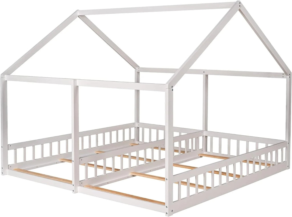 White Double Wooden Toddler Bed D712935