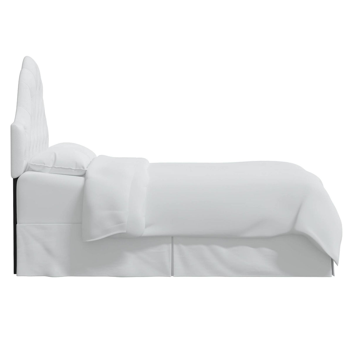 White Twin Kids' Tufted Headboard H325