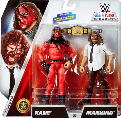 WWE Main Event Showdown Mankind & Kane 2-Pack Q581