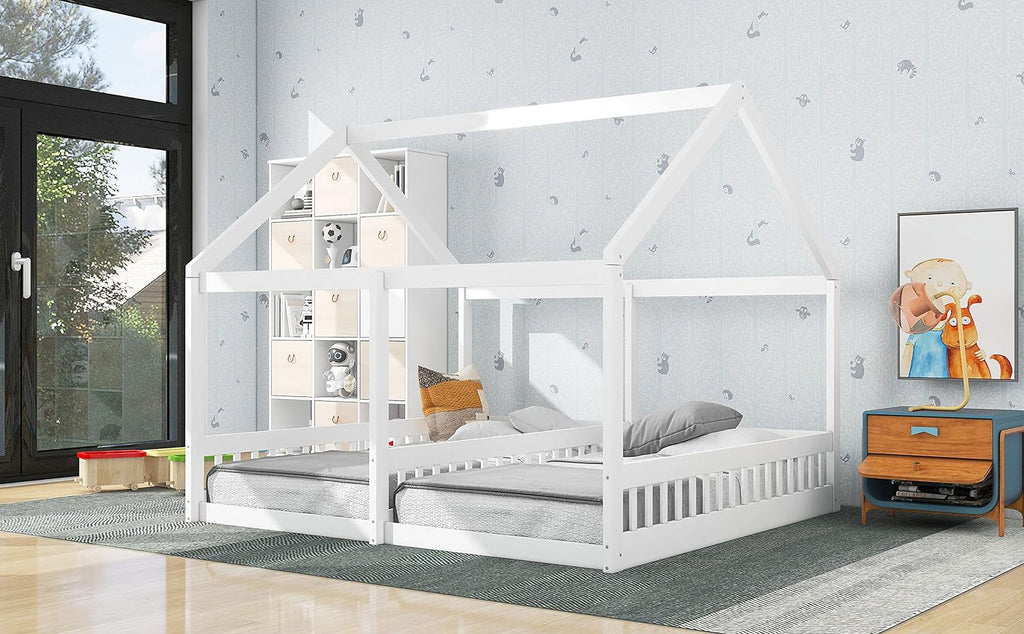 White Double Wooden Toddler Bed D712935
