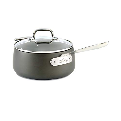 Hard Anodized Nonstick Sauce Pan 3.5 Quart Black F326447