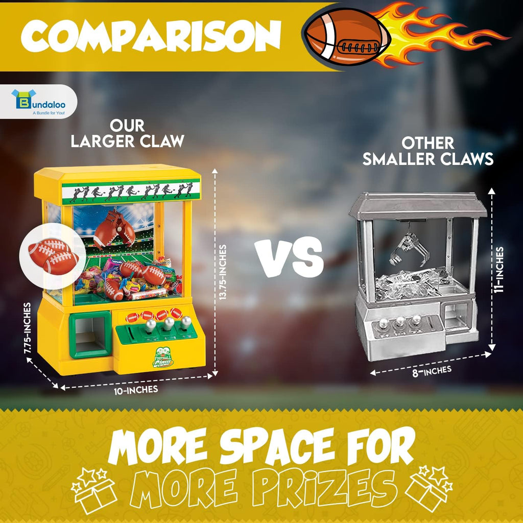 Claw Machine with 3 Small Footballs and 30 Reusable Tokens B715077
