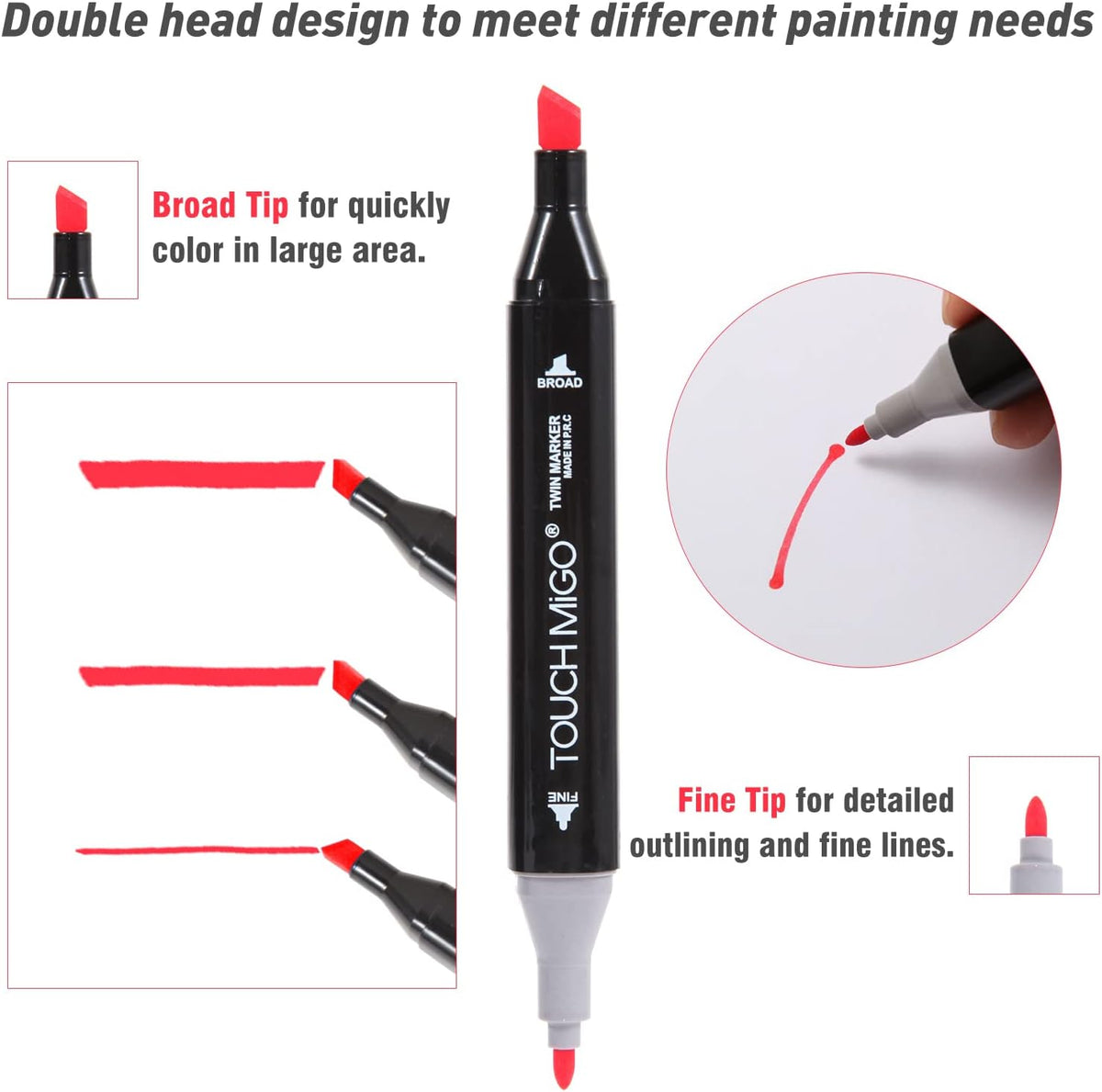 80 Colors Alcohol Based Art Markers Set V3954