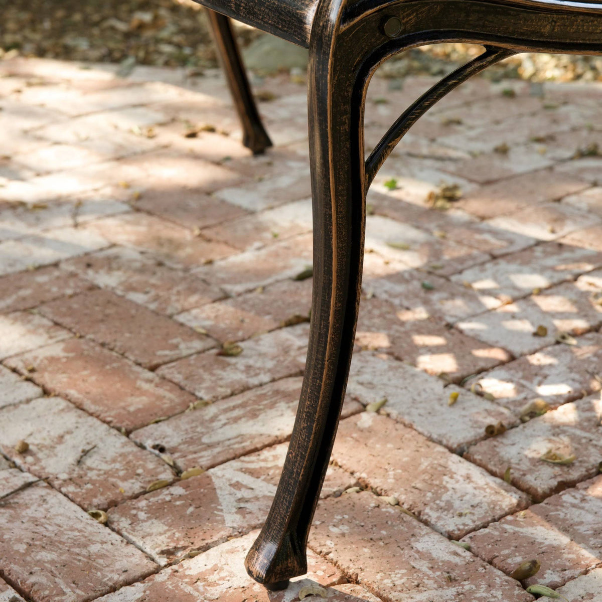 Copper Cast Aluminum Bench G156713