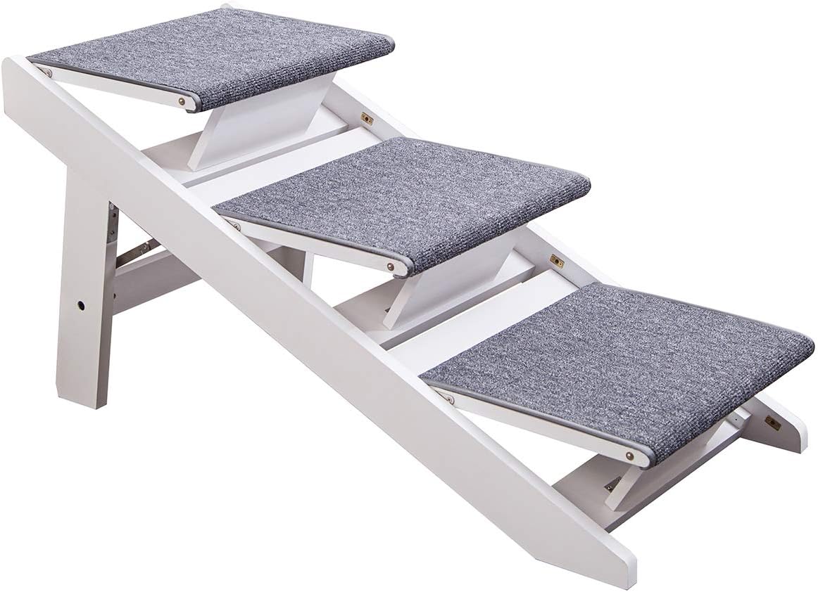 Portable Folding Wood Pet Stairs M702339