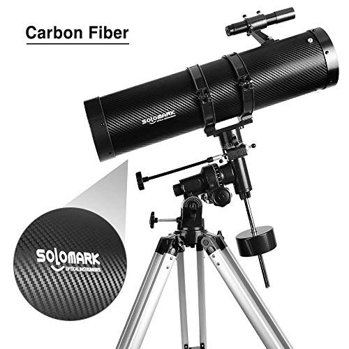 130EQ Newtonian Reflector Telescope with Barlow Lens Smartphone Adapter Moon Filter N518574