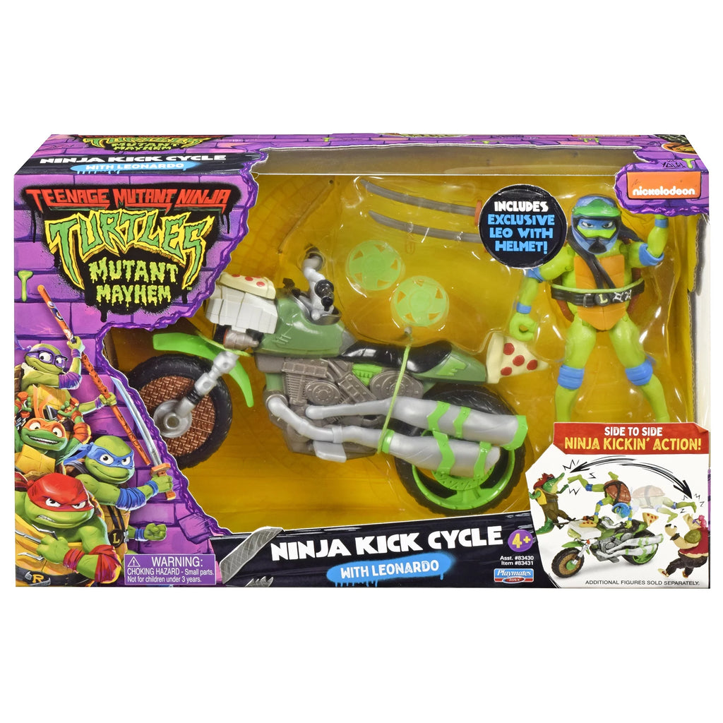 Ninja Kick Cycle with Leonardo Figure E9418