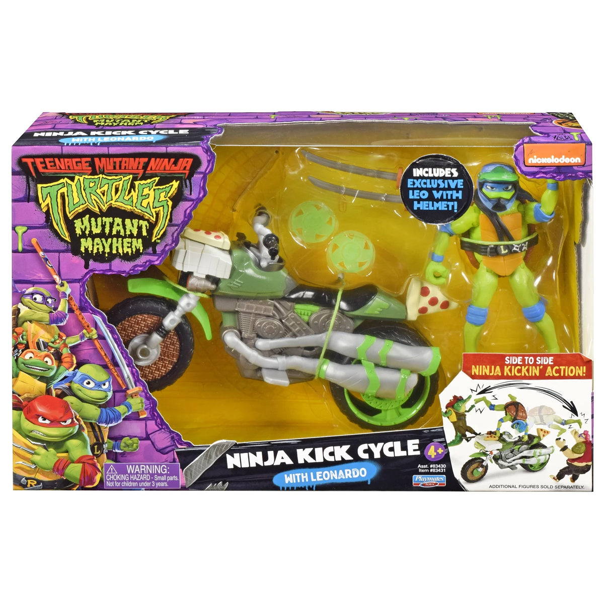 Ninja Kick Cycle with Leonardo Figure E9418