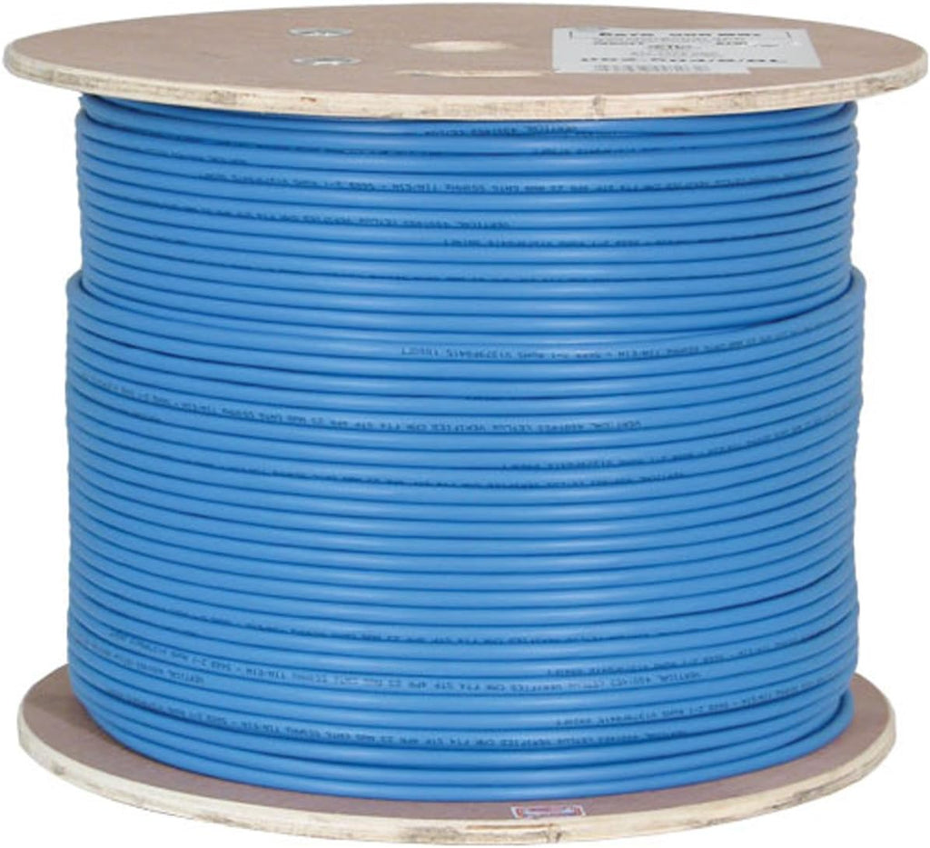 Cat6A 10G Shielded 23AWG Solid Bare Copper PVC 1000ft Bulk Ethernet Cable White U5946