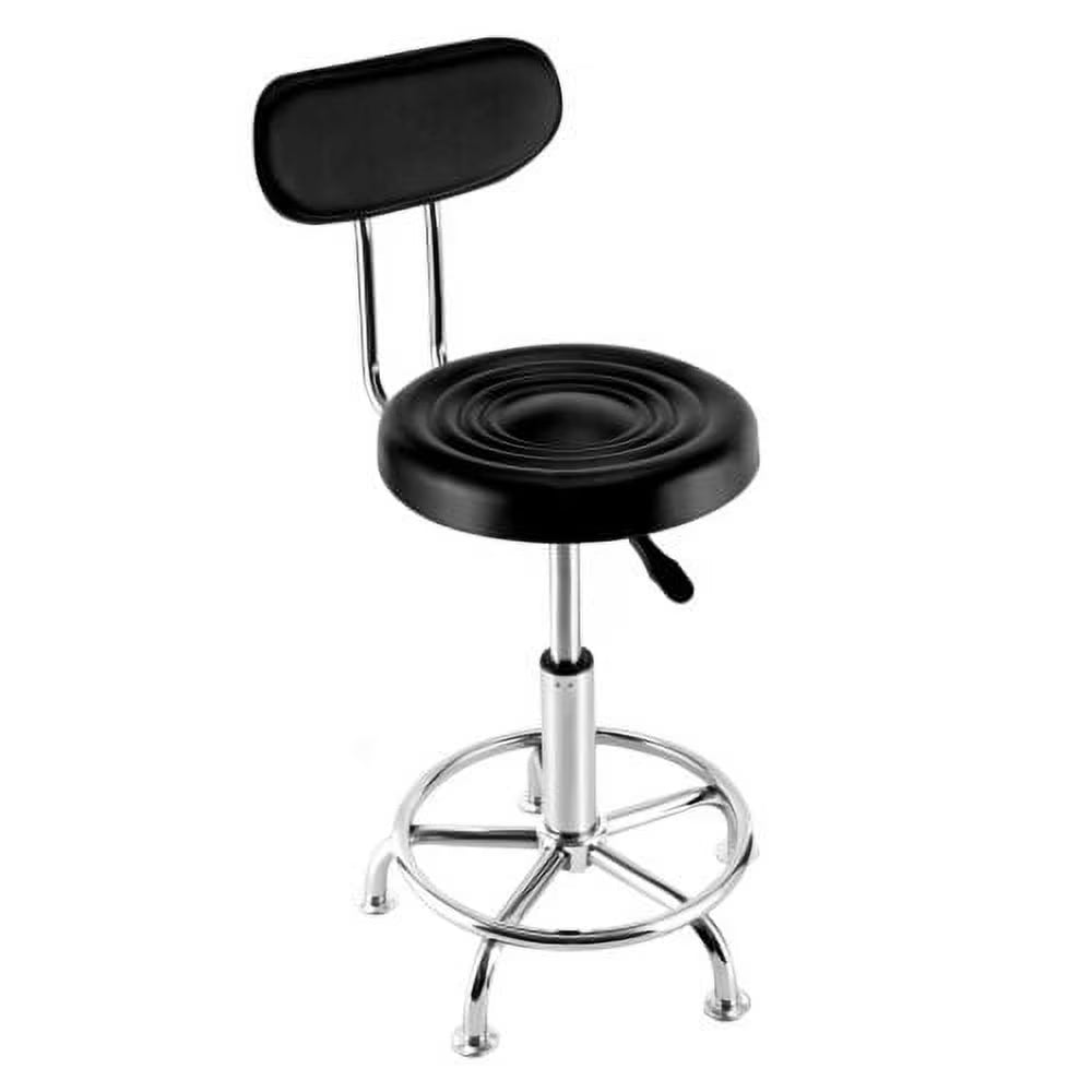 Hydraulic Height-Adjustable Leather Garage Stool W214863