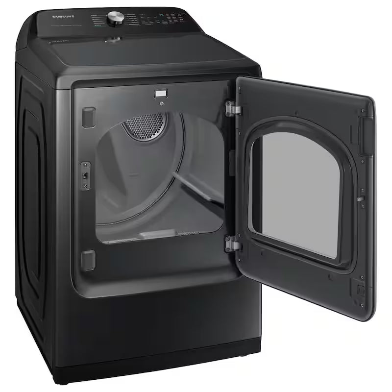 7.4 cu. ft. Vented Gas Dryer with Steam Sanitize in Brushed Black R648