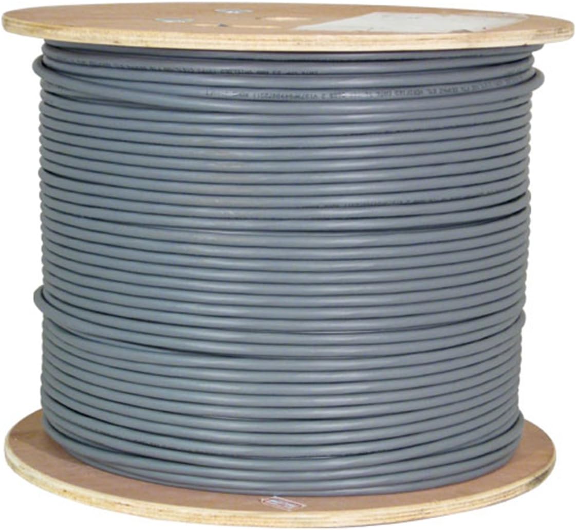 Cat6A 10G Shielded 23AWG Solid Bare Copper PVC 1000ft Bulk Ethernet Cable White U5946