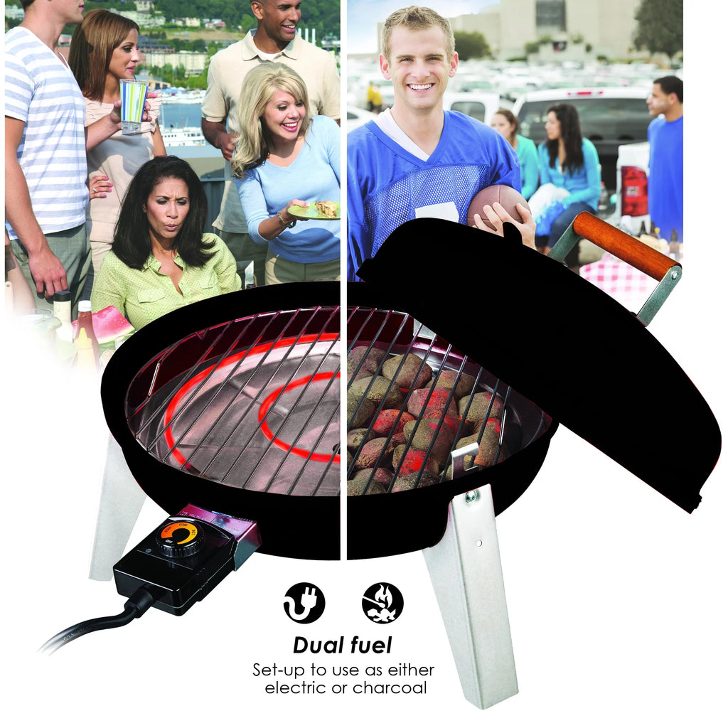 Black Dual-Fuel Grill A3479