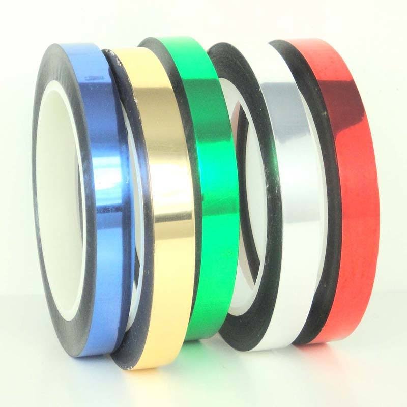 Black Metalized Polyester Film Tapes [96 Rolls] J598