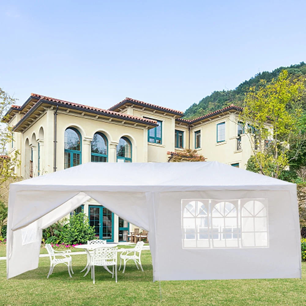 10'x 20' White Party Tent with Sides M5673