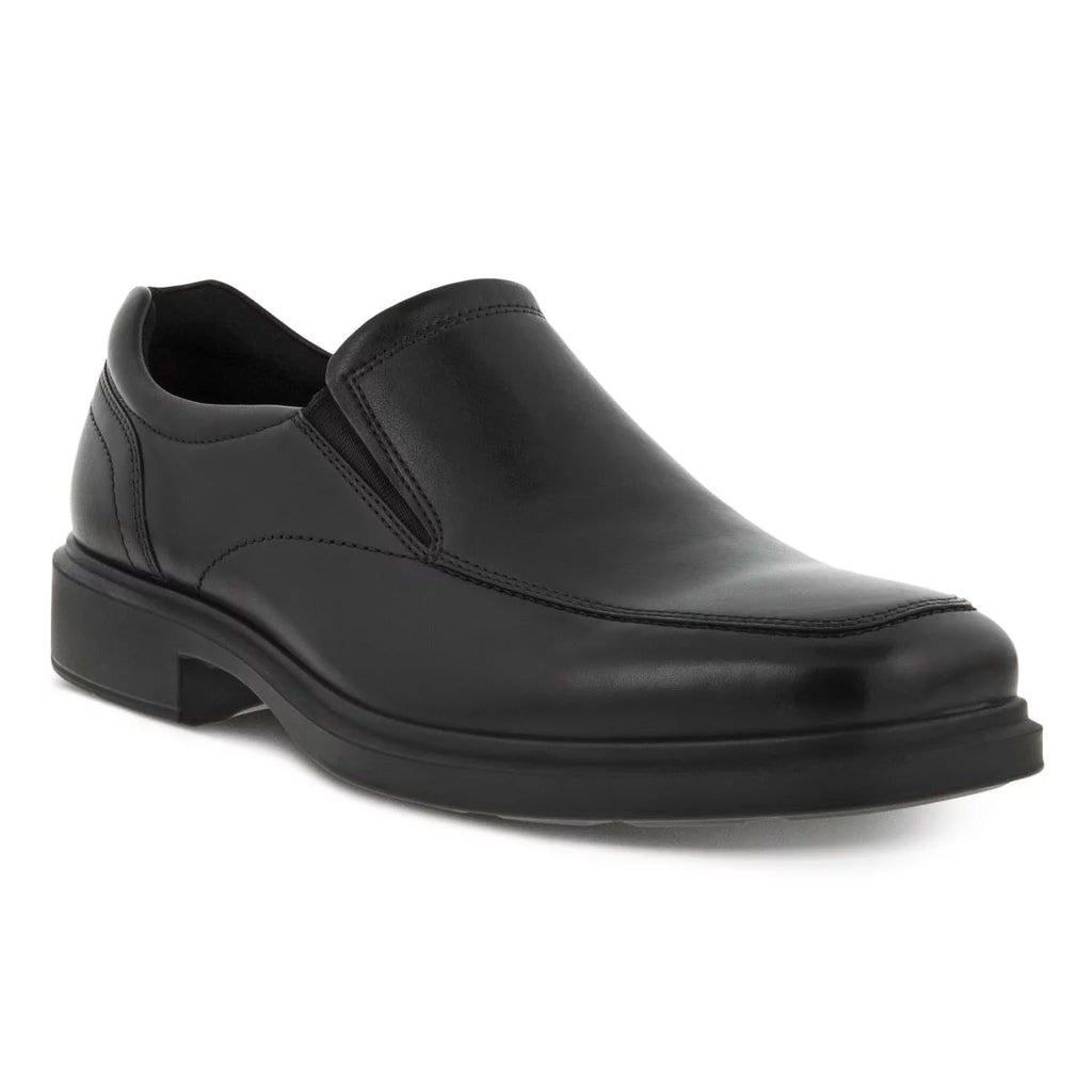 Black Leather Slip-on K519