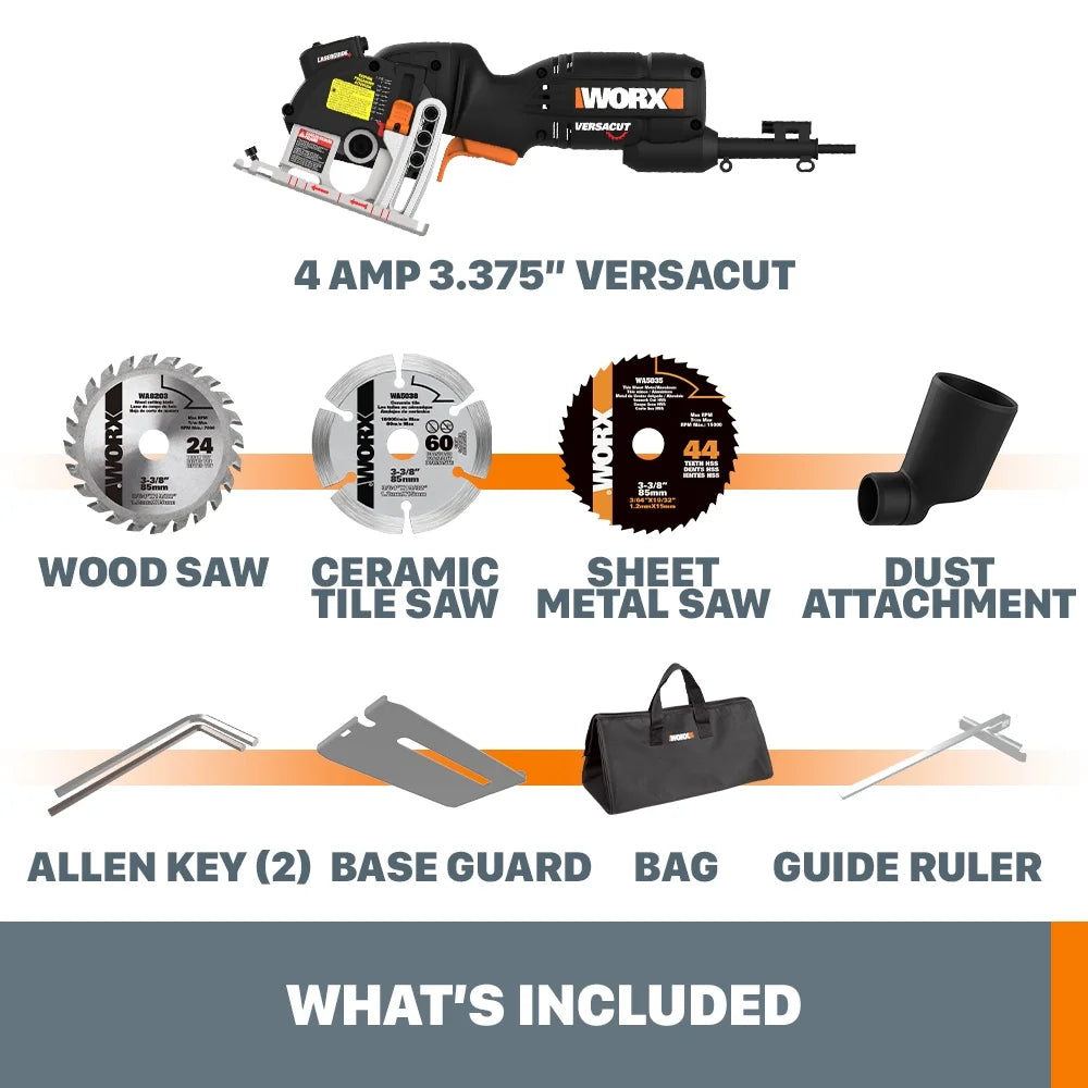 3-3/8" Electric Compact Circular Saw K55460