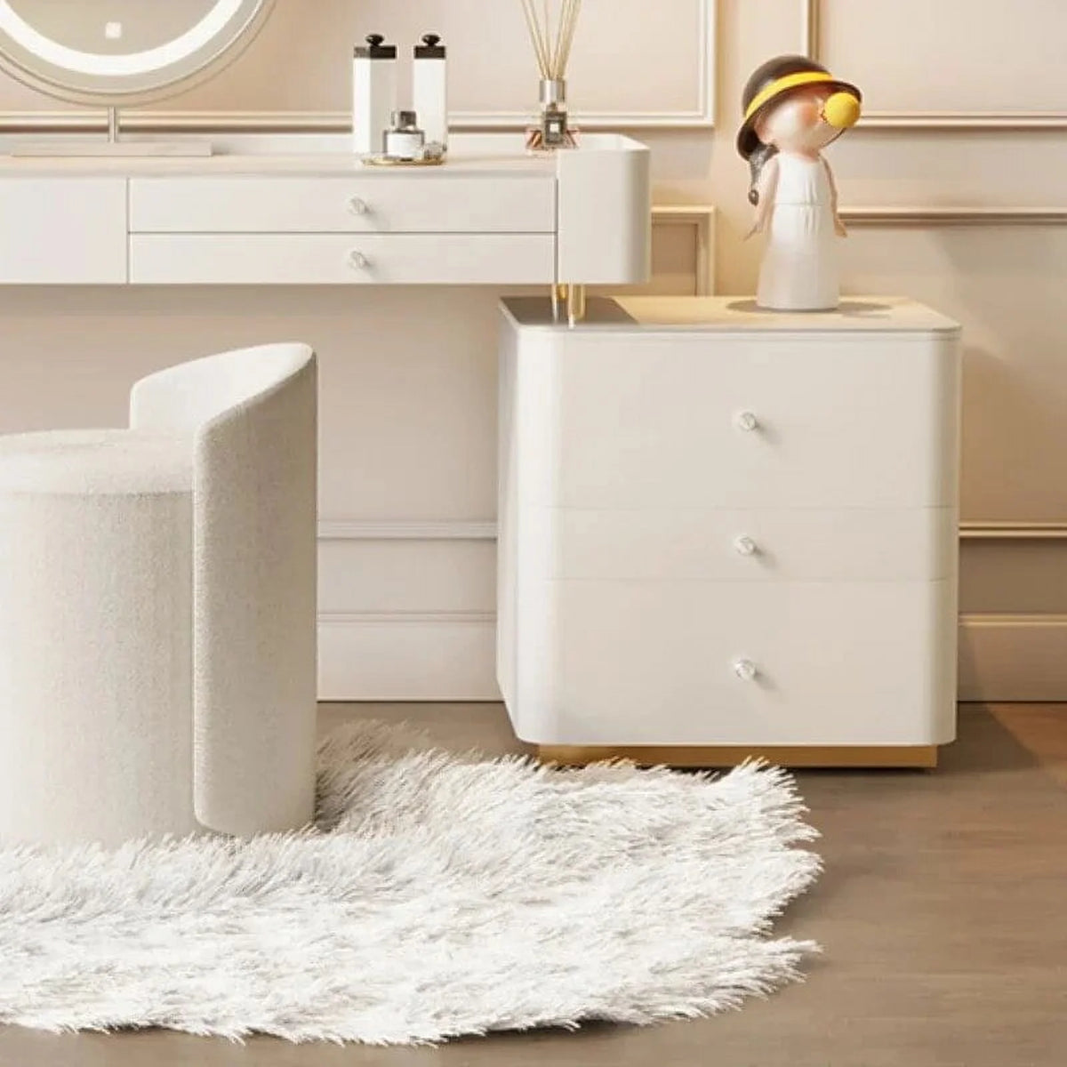 Modern Minimalist Wooden Vanity Table O389638