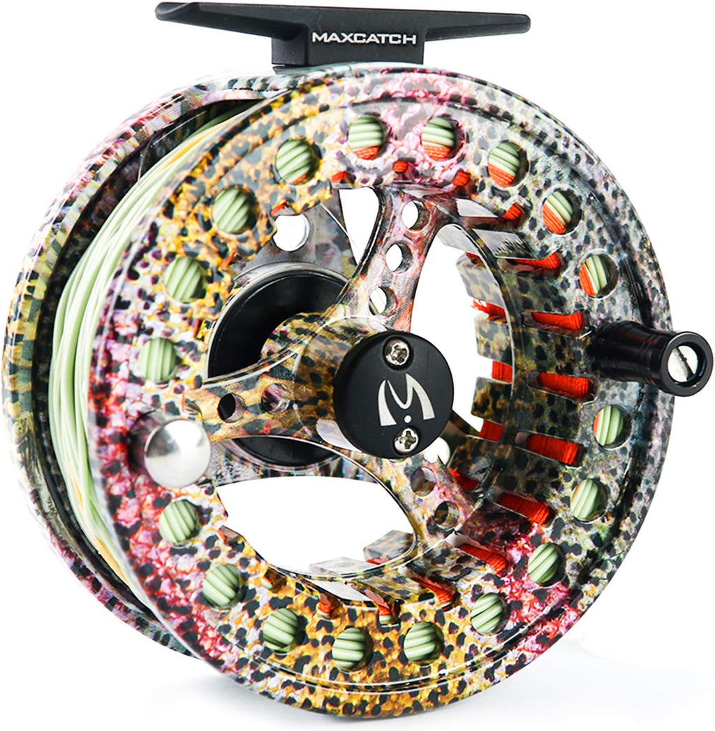 Large Arbor Fly Fishing Reel and Pre-Loaded Fly Reel with Line Combo J964