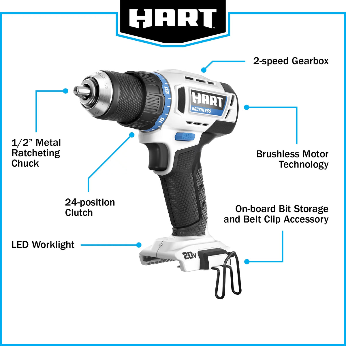 Cordless Brushless 1/2-inch Drill/Driver U873031