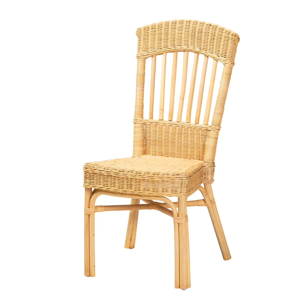 Natural Brown Rattan Dining Chair Z36127