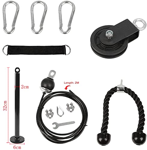 LAT Pull Down Cable Machine Pulley Attachment Home Gym Equipment K688