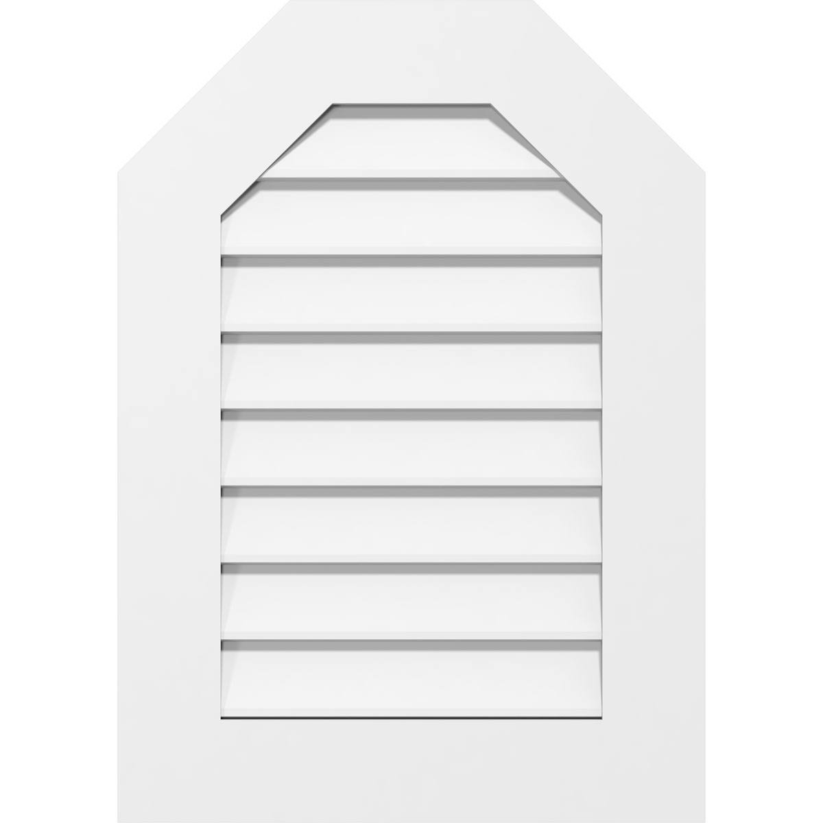 Octagonal Top Surface Mount PVC Gable Vent S19793
