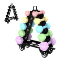 5 Tier Dumbbell Rack with Wheels Q744196