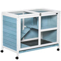 2-Story Wooden Rabbit Hutch B42811