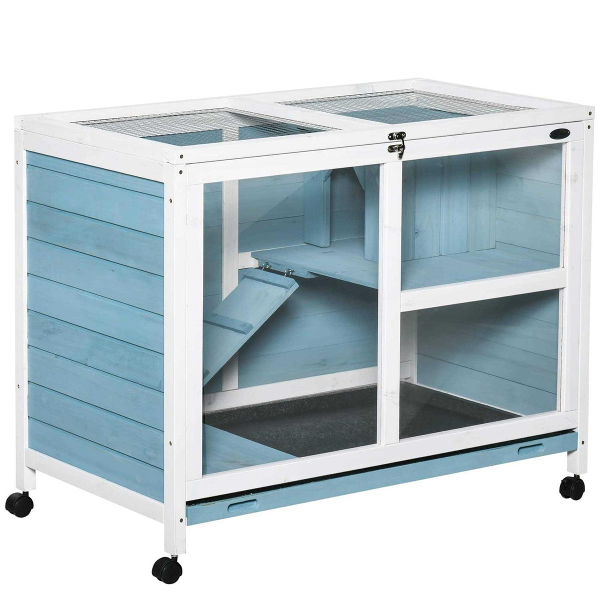 2-Story Wooden Rabbit Hutch B42811