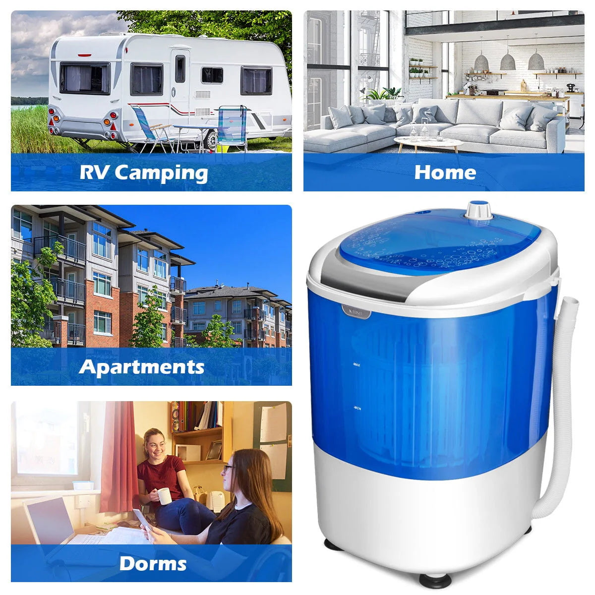 Portable Mini Compact Washing Machine B4304