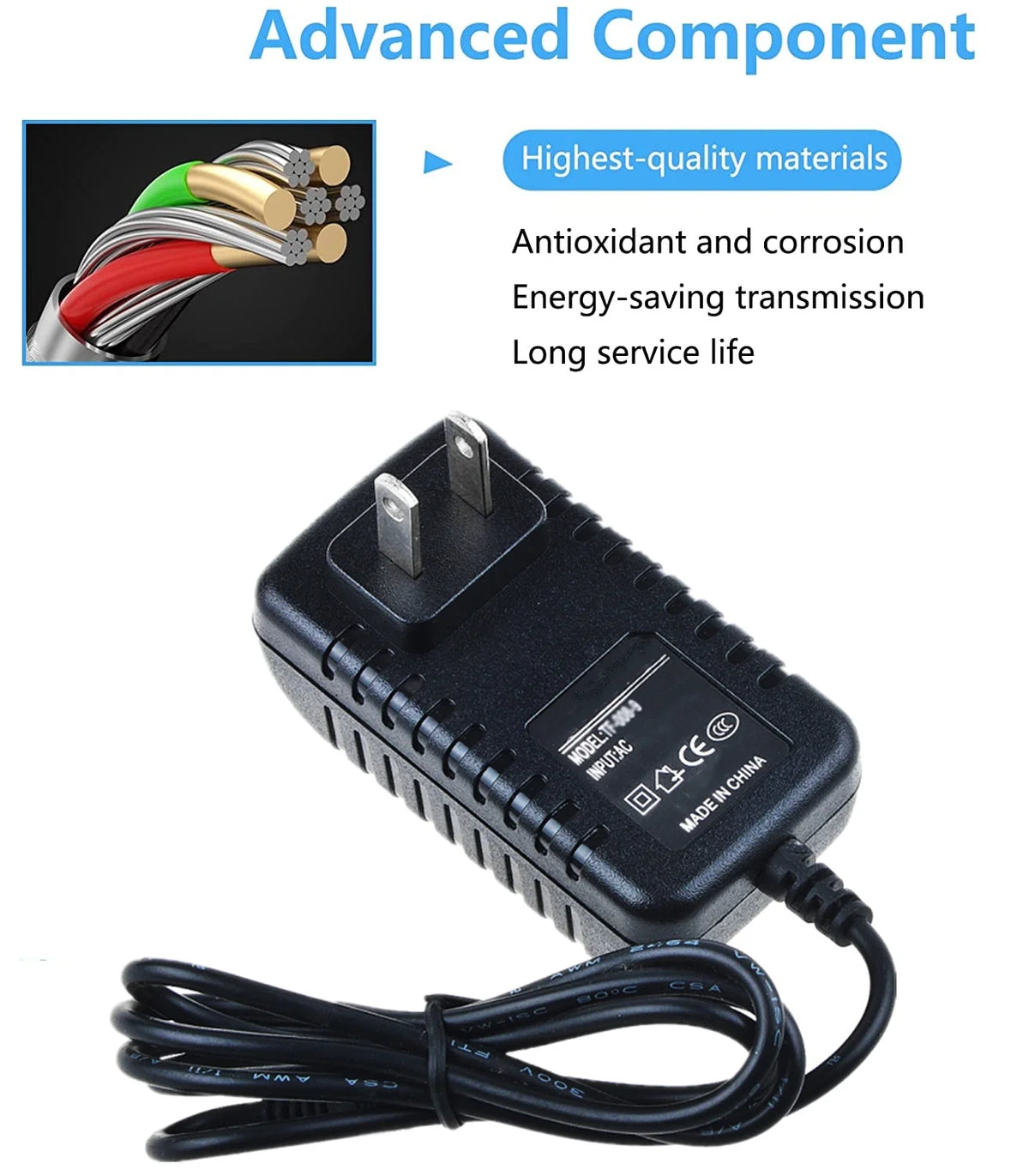 3.5mm Male AC DC Adapter Power Supply O267067