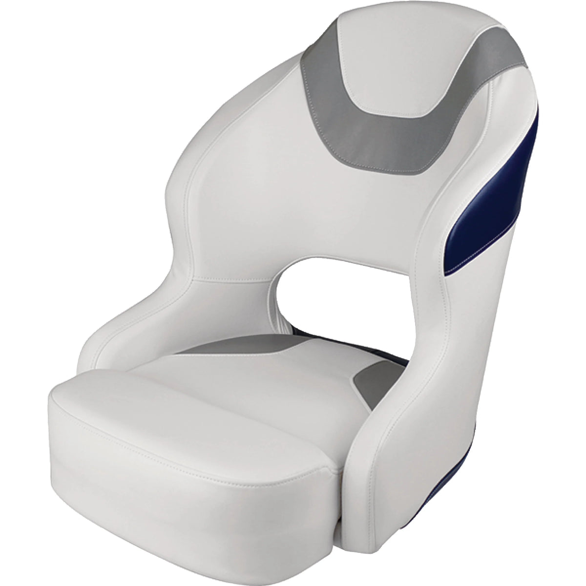 White Grey Navy Bucket Seat Z659687