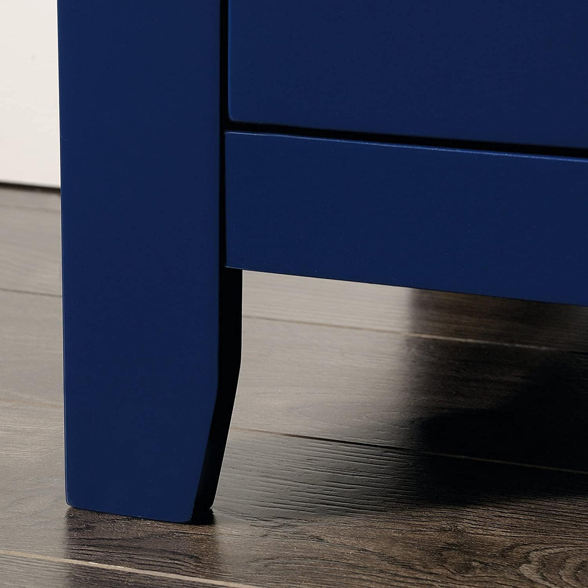 Indigo Blue Accent Storage Cabinet with Glass Doors F260525
