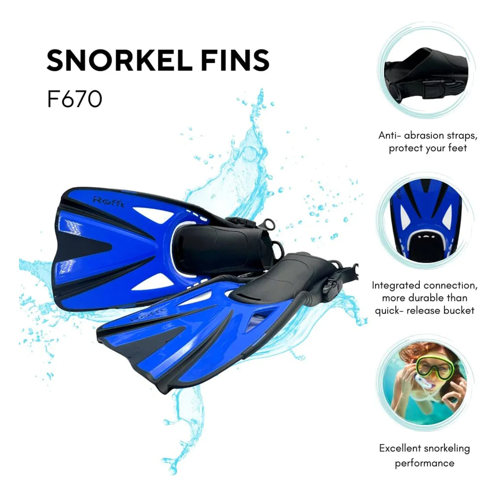 Adjustable Size Floating Fins for Snorkeling, Swimming and Diving W96965
